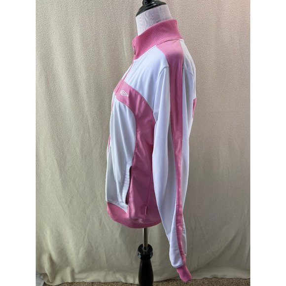 Umbro Pink/White Lightweight Jacket, Size Medium - Picture 10 of 12